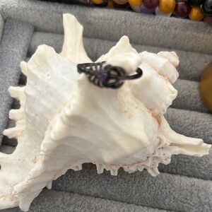 Elegant Black Alexandrite scorpion Women's Ring